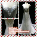 2016 Design Ebay Wedding Dresses Fabric Lace Backless V Neckline Wedding Gown BYB-14575